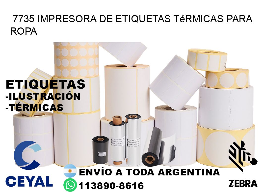 7735 impresora de etiquetas térmicas para ropa