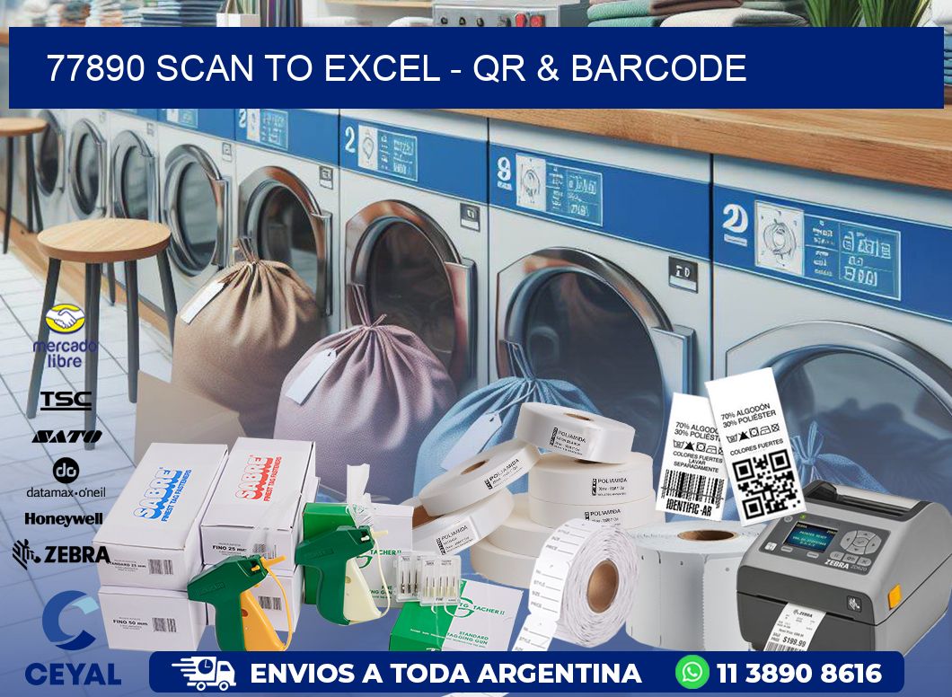 77890 Scan to Excel – QR & Barcode