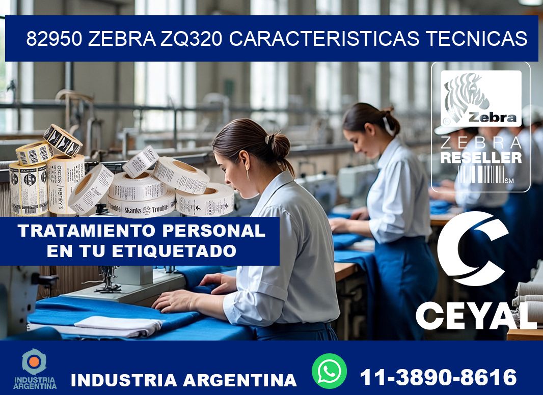 82950 zebra zq320 caracteristicas tecnicas