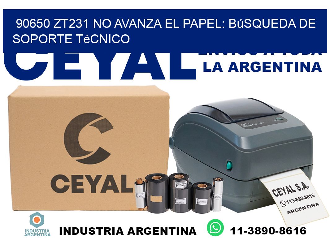 90650 zt231 no avanza el papel: búsqueda de soporte técnico