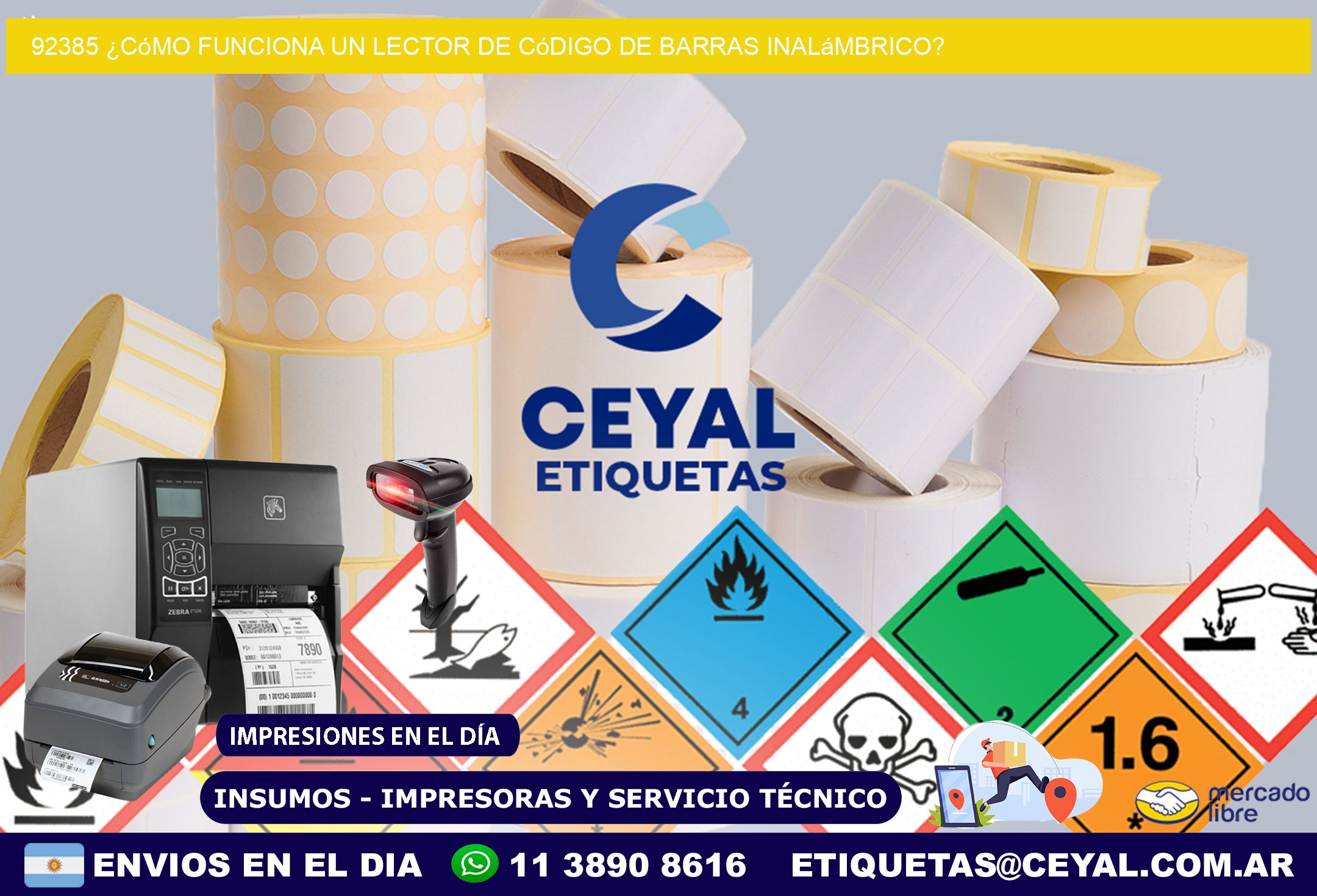 92385 ¿Cómo funciona un lector de código de barras inalámbrico?