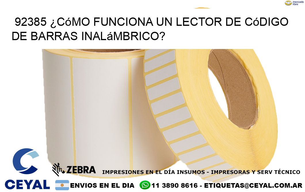 92385 ¿Cómo funciona un lector de código de barras inalámbrico?