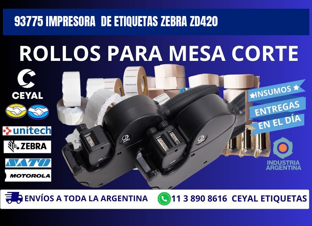 93775 impresora  de etiquetas Zebra ZD420