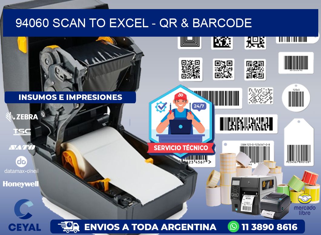 94060 Scan to Excel - QR & Barcode