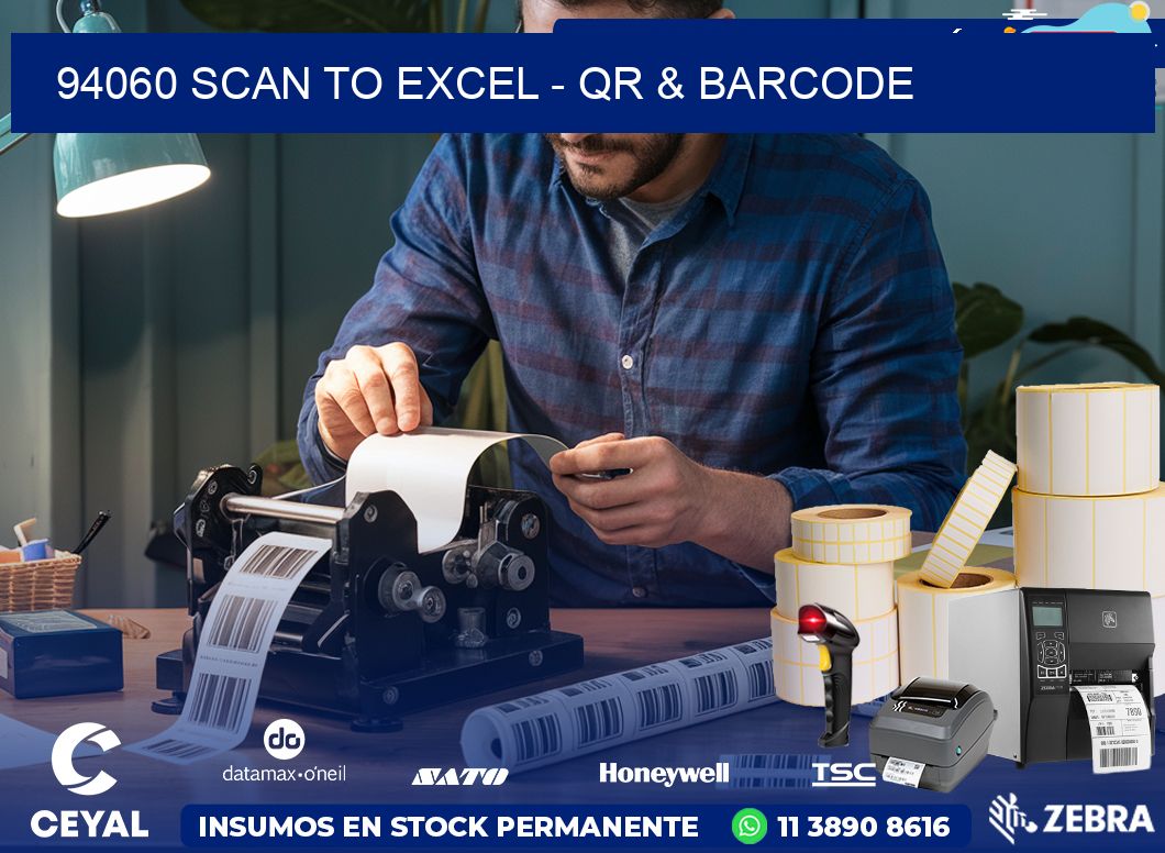 94060 Scan to Excel – QR & Barcode