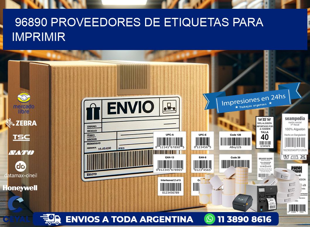 96890 proveedores de etiquetas para imprimir