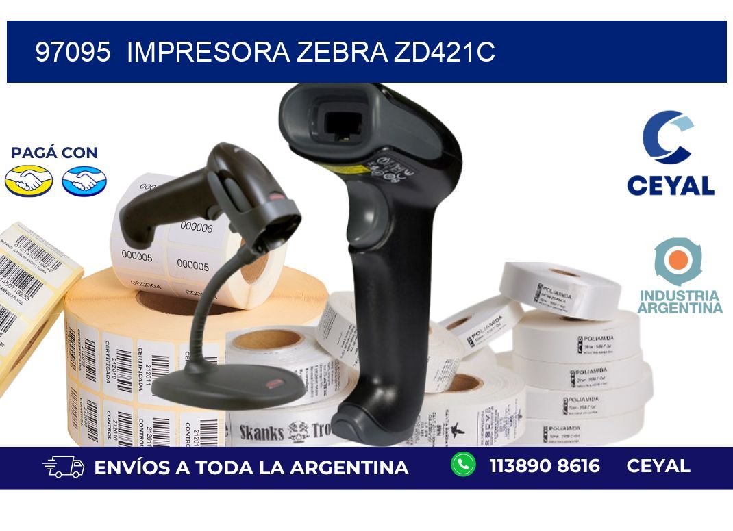 97095  Impresora Zebra zd421c