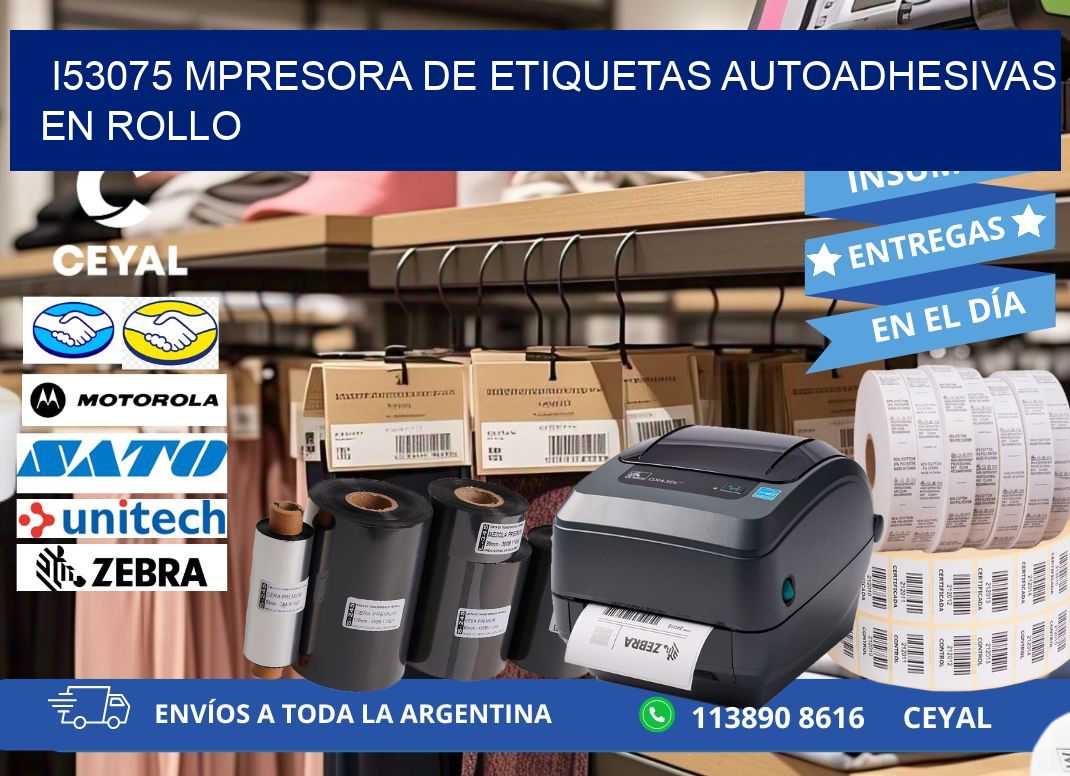 I53075 mpresora de etiquetas autoadhesivas en rollo