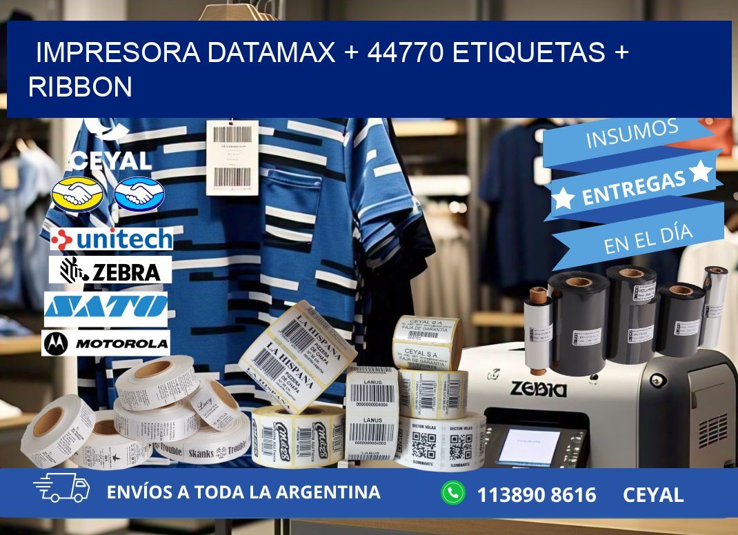 impresora DATAMAX + 44770 etiquetas + ribbon
