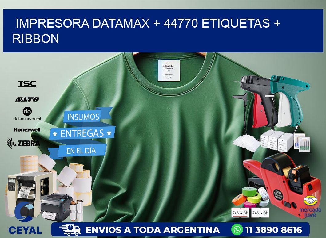 impresora DATAMAX + 44770 etiquetas + ribbon