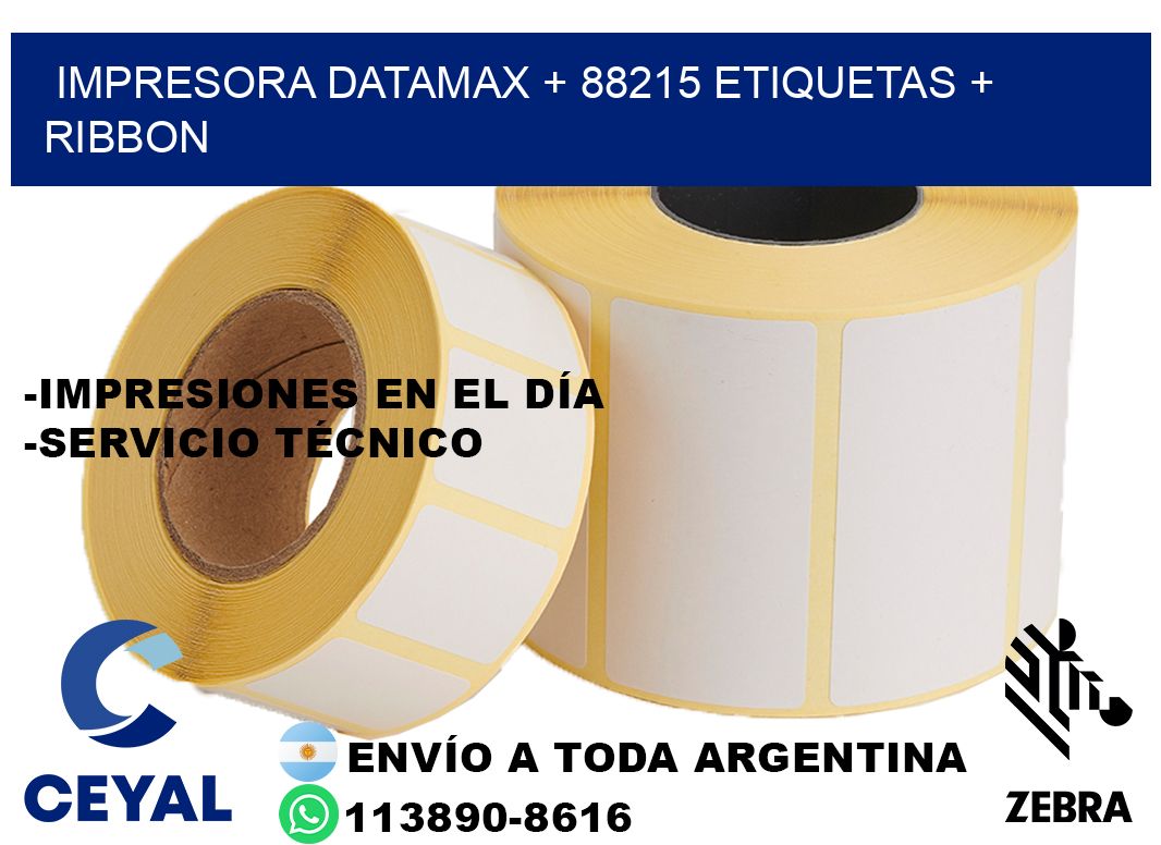 impresora DATAMAX + 88215 etiquetas + ribbon