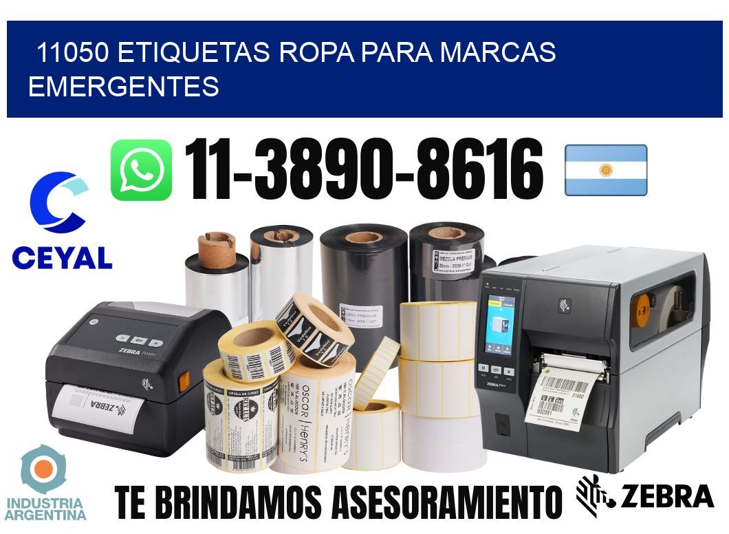 11050 Etiquetas ropa para marcas emergentes
