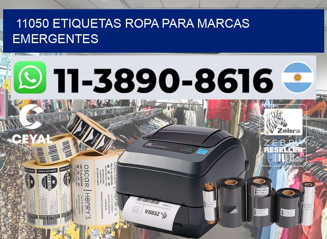 11050 Etiquetas ropa para marcas emergentes