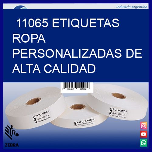 11065 Etiquetas ropa personalizadas de alta calidad