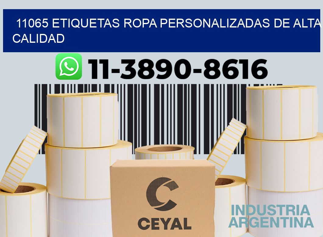 11065 Etiquetas ropa personalizadas de alta calidad