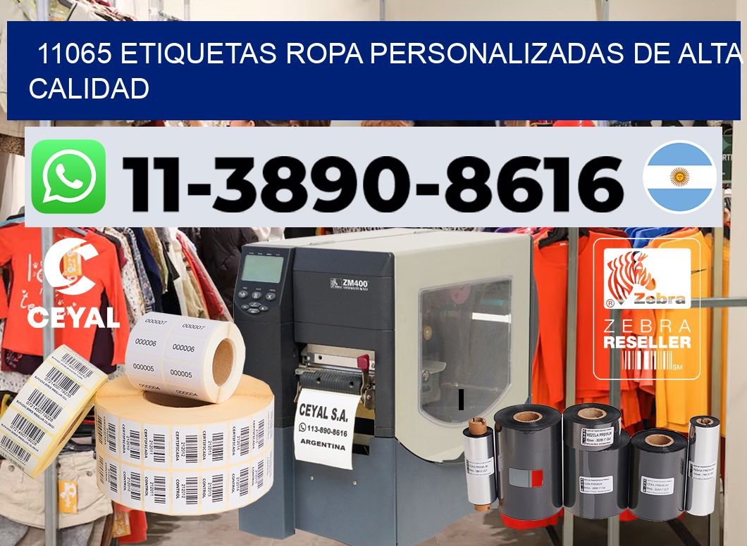 11065 Etiquetas ropa personalizadas de alta calidad
