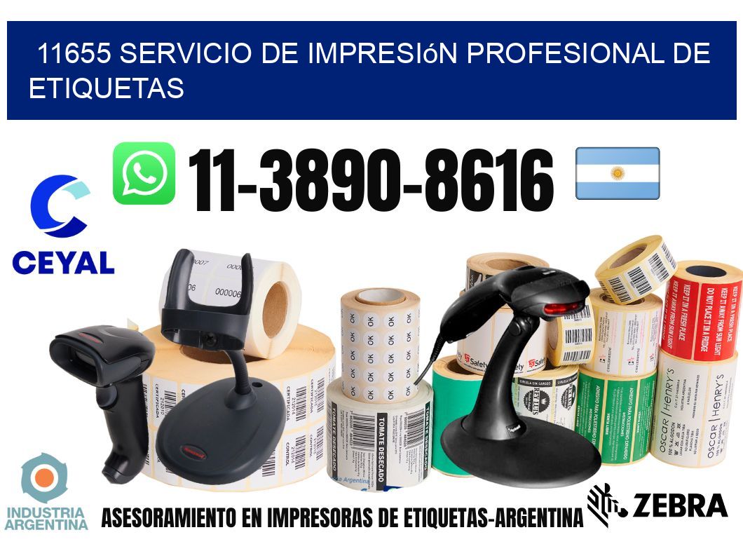 11655 Servicio de impresión profesional de etiquetas