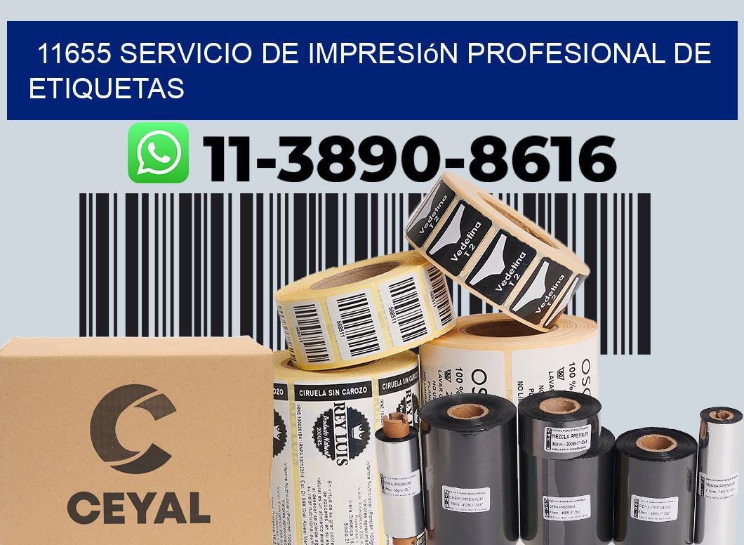 11655 Servicio de impresión profesional de etiquetas