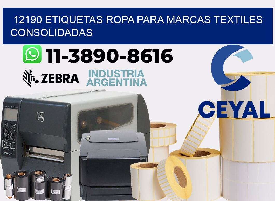 12190 Etiquetas ropa para marcas textiles consolidadas