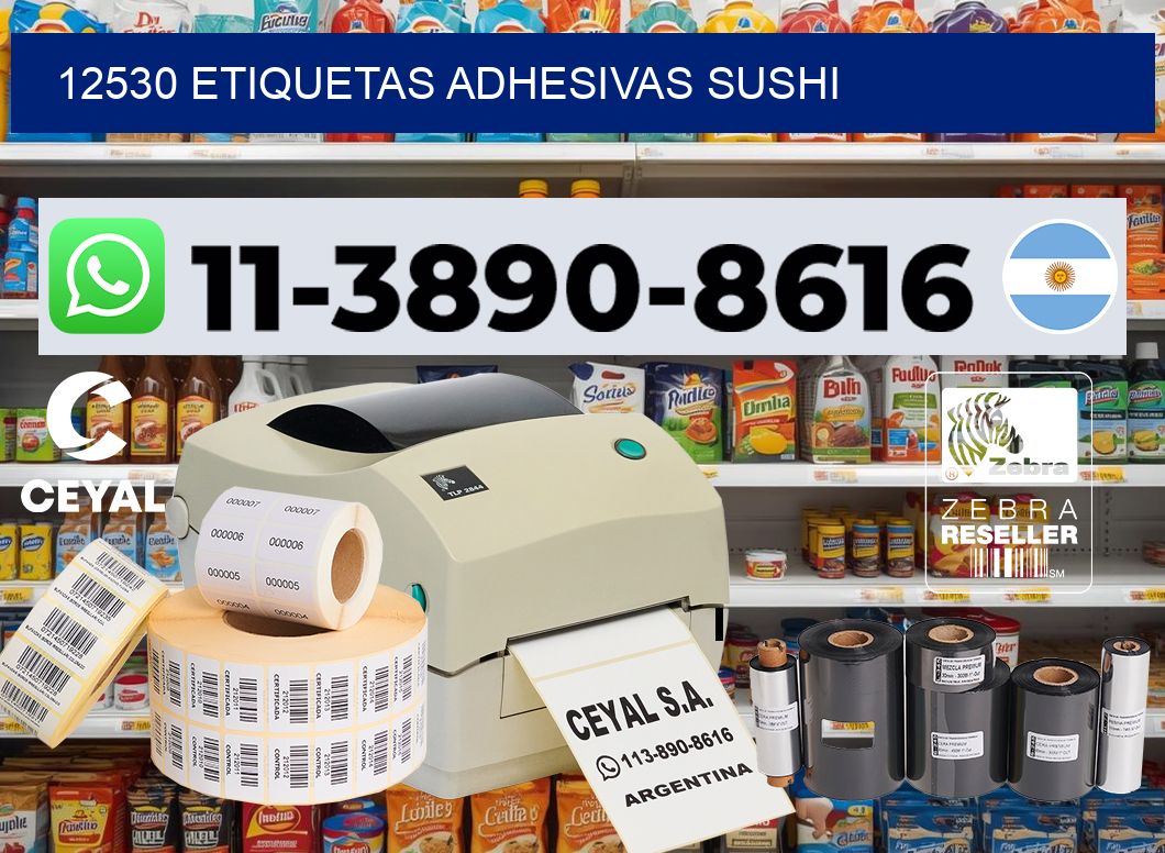 12530 etiquetas adhesivas sushi
