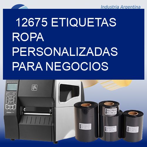 12675 Etiquetas ropa personalizadas para negocios