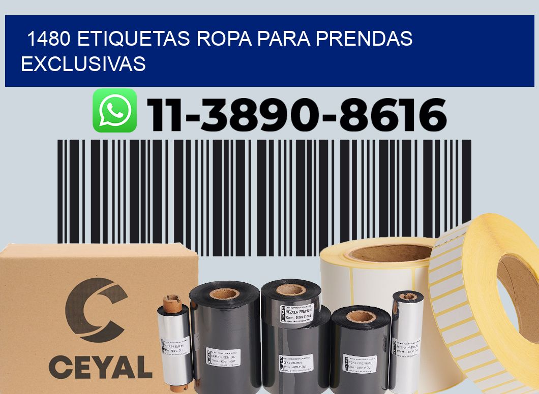 1480 Etiquetas ropa para prendas exclusivas