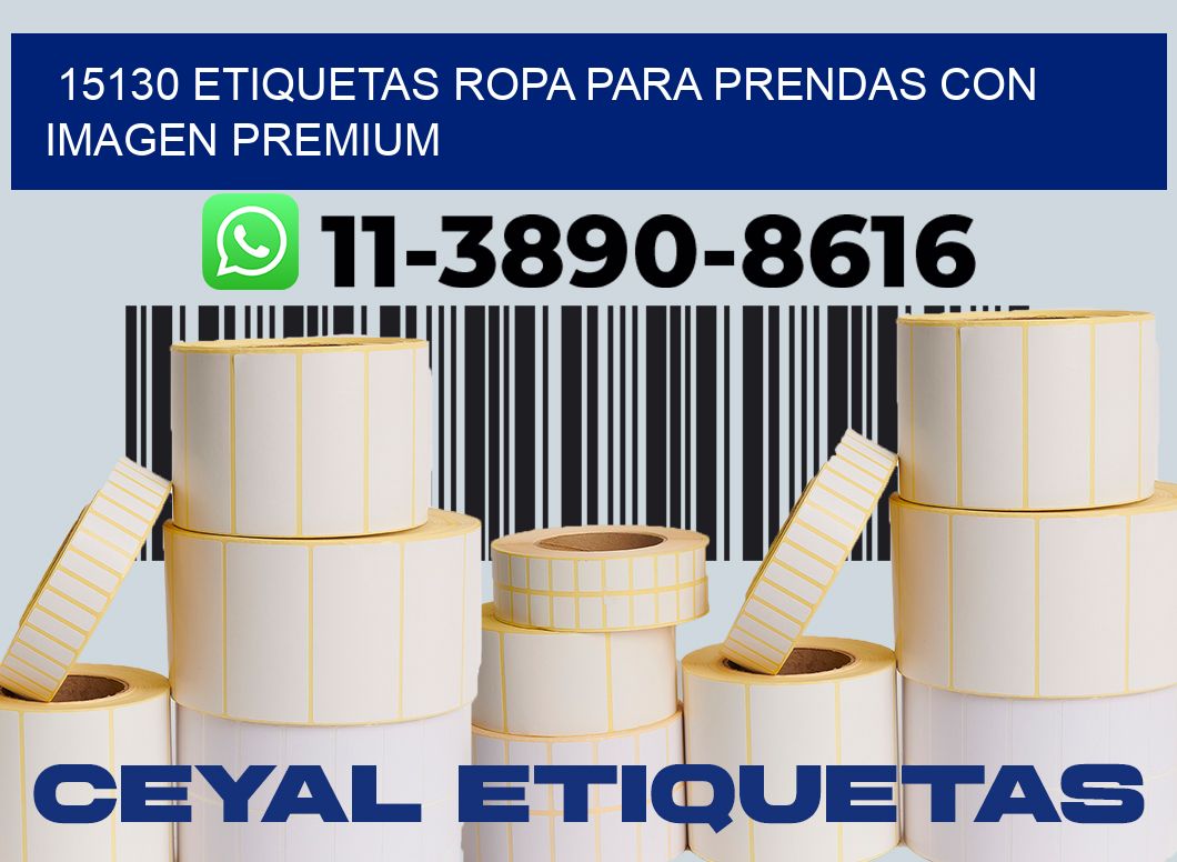 15130 Etiquetas ropa para prendas con imagen premium
