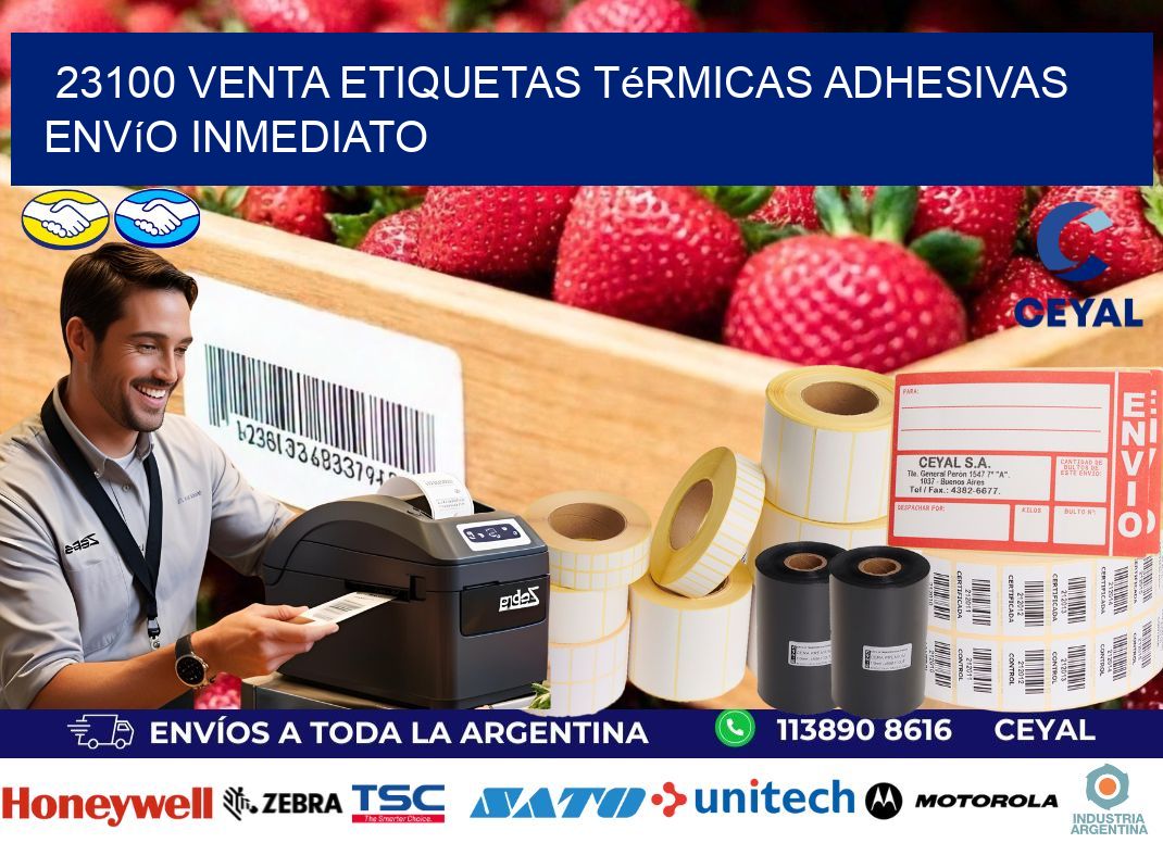 23100 venta etiquetas térmicas adhesivas envío inmediato