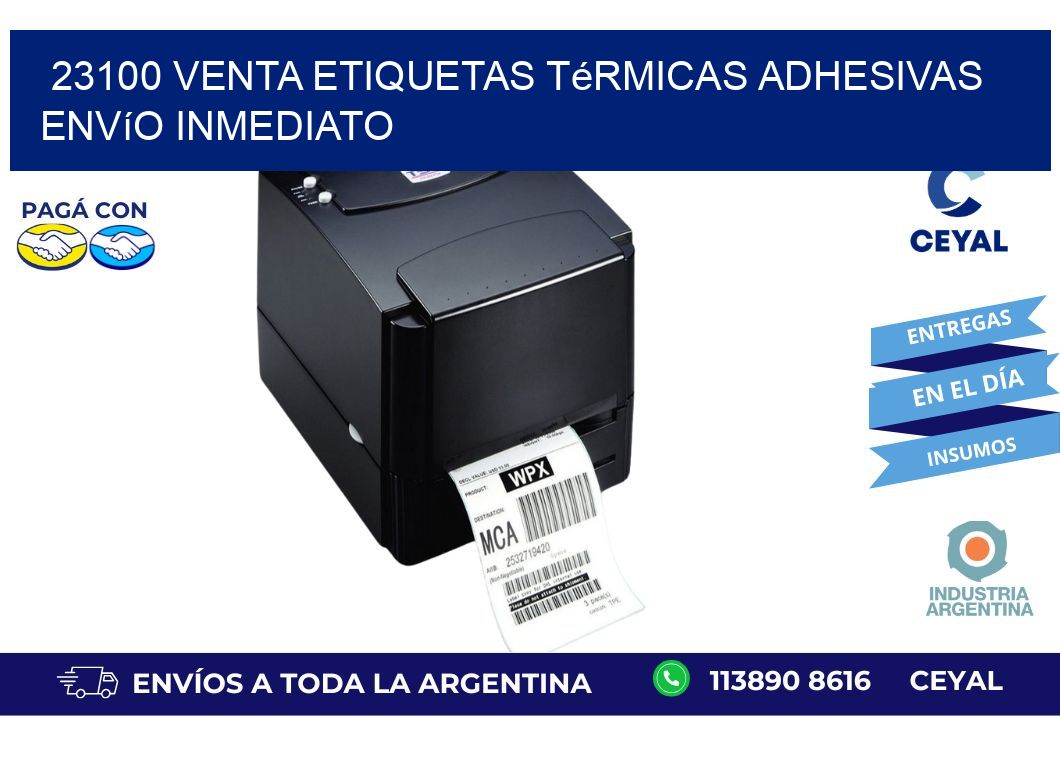 23100 venta etiquetas térmicas adhesivas envío inmediato