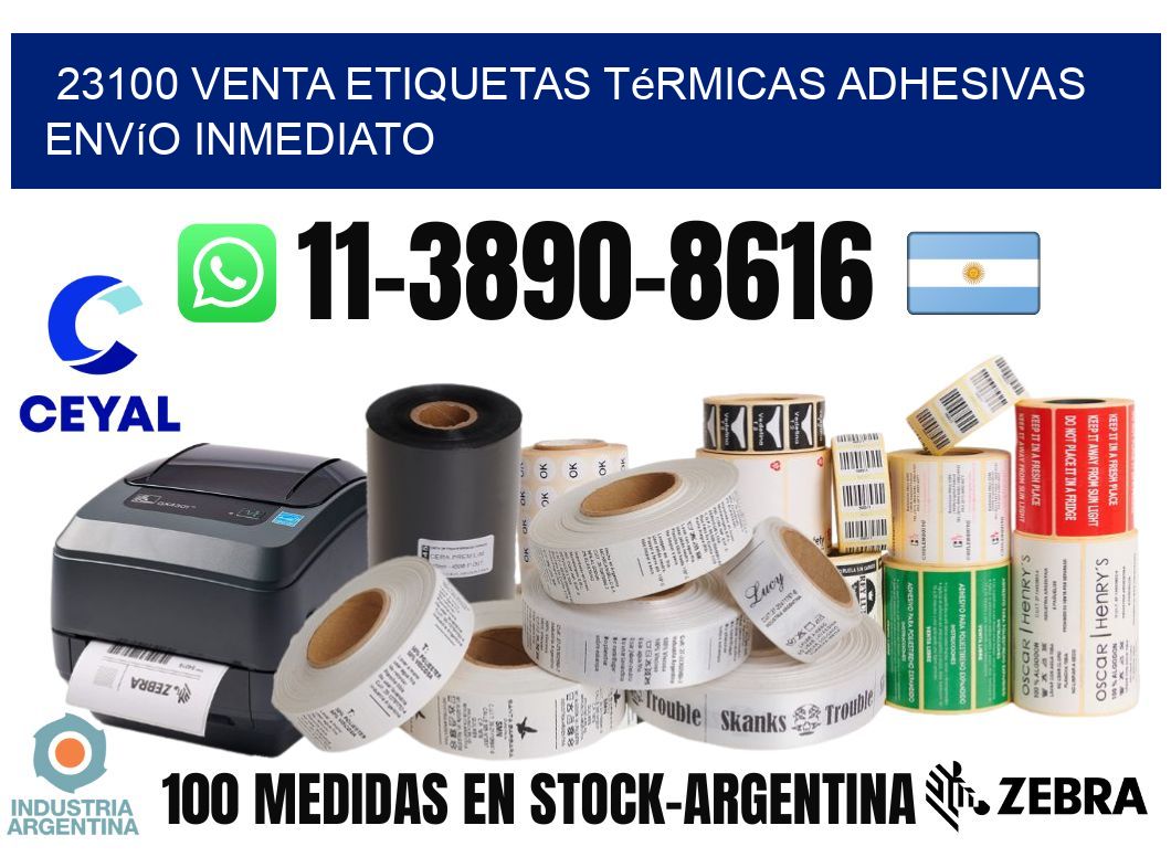 23100 venta etiquetas térmicas adhesivas envío inmediato