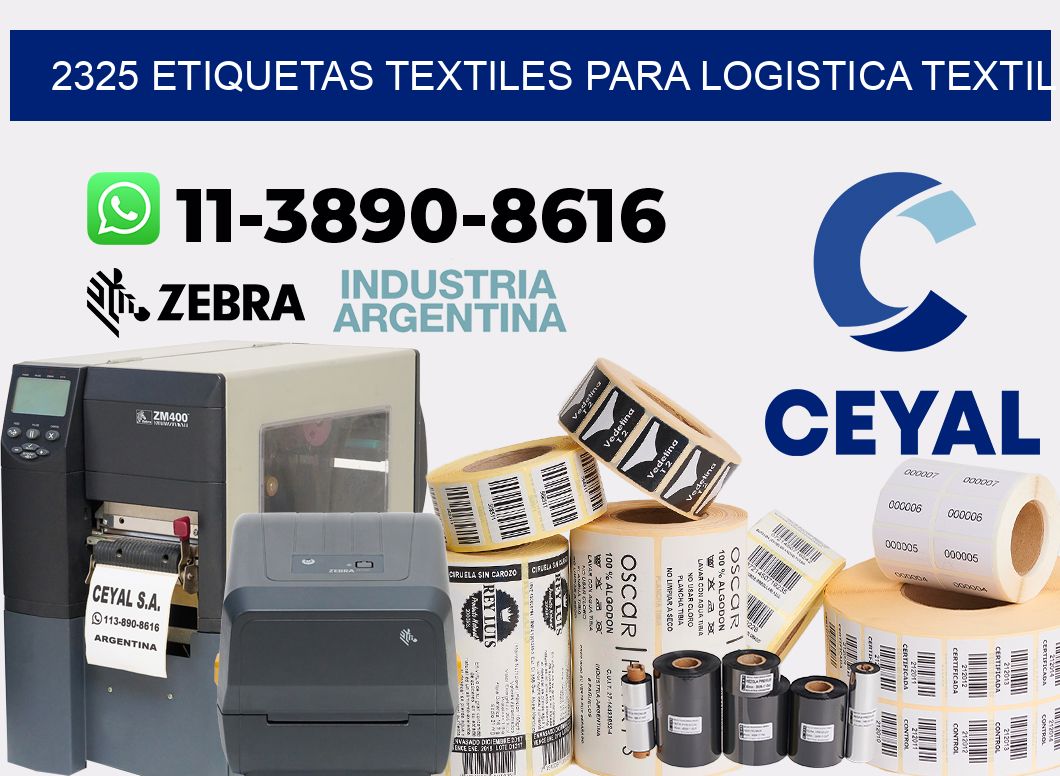 2325 Etiquetas textiles para logistica textil