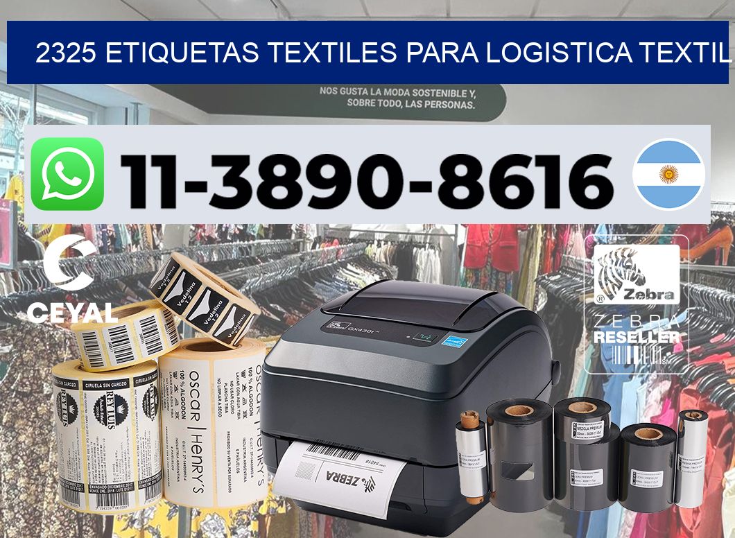 2325 Etiquetas textiles para logistica textil
