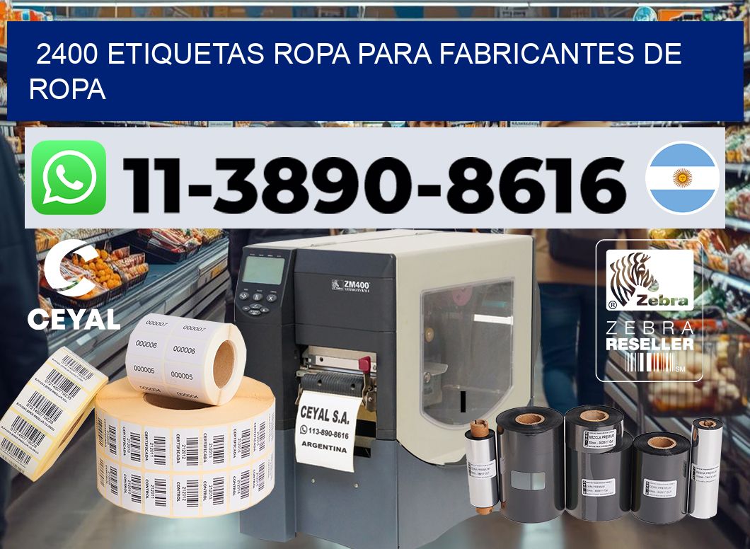 2400 Etiquetas ropa para fabricantes de ropa