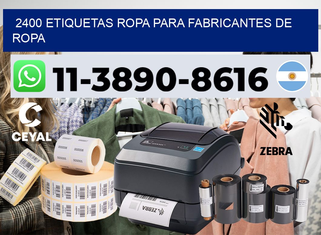 2400 Etiquetas ropa para fabricantes de ropa