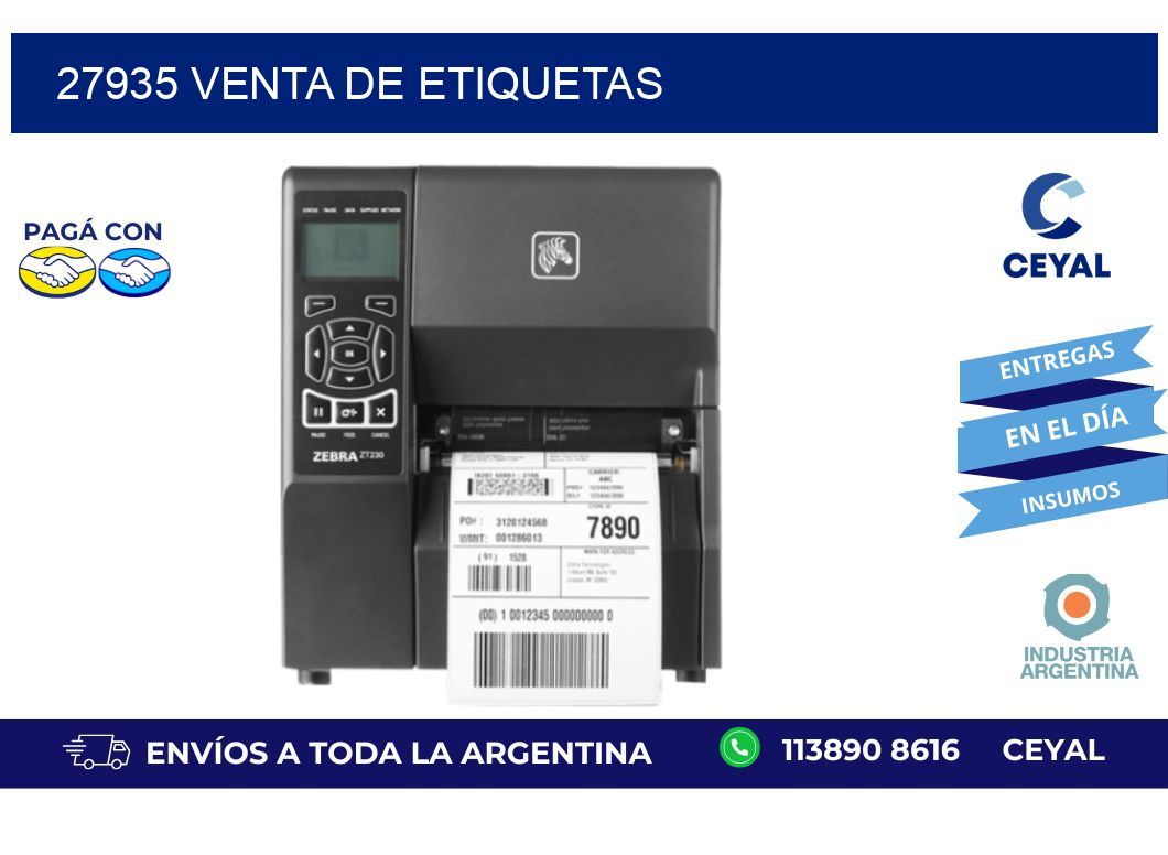 27935 venta de etiquetas