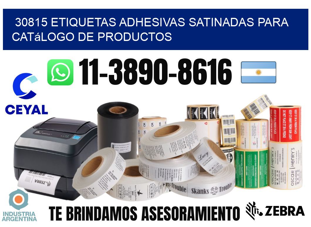 30815 etiquetas adhesivas satinadas para catálogo de productos