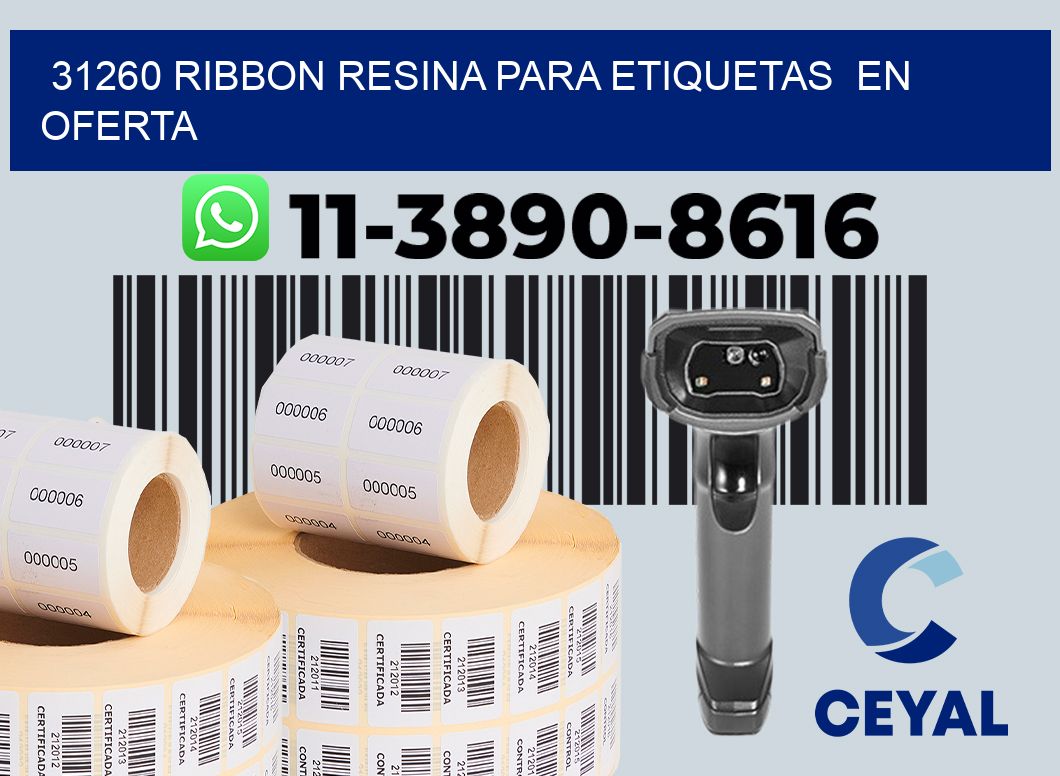 31260 ribbon resina para etiquetas  en oferta