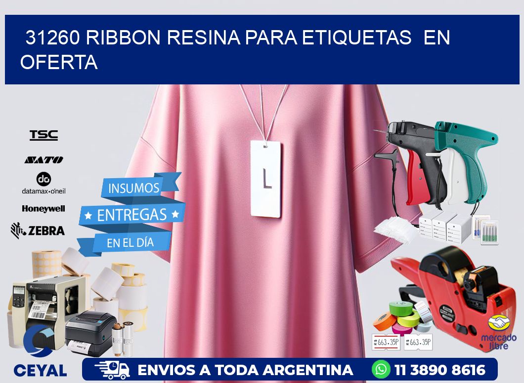 31260 ribbon resina para etiquetas  en oferta