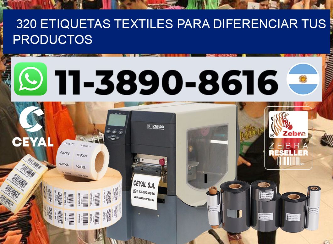 320 Etiquetas textiles para diferenciar tus productos