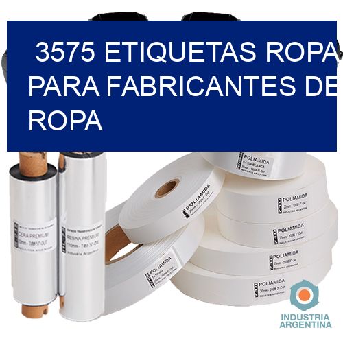 3575 Etiquetas ropa para fabricantes de ropa