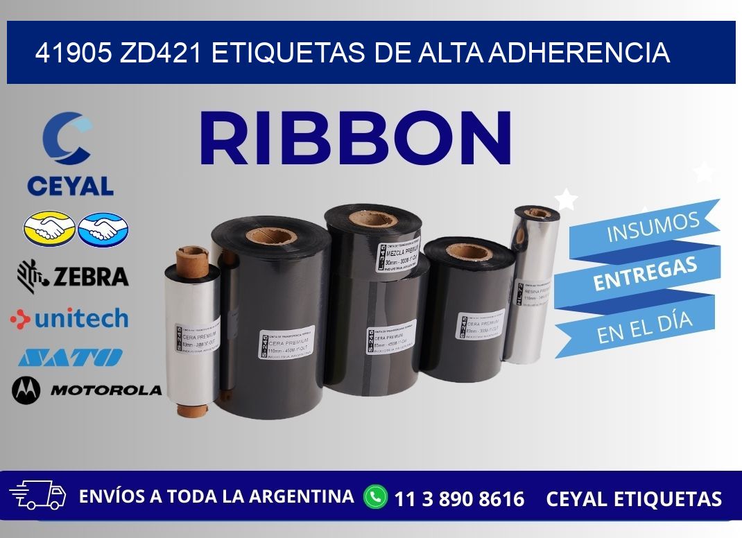 41905 zd421 etiquetas de alta adherencia