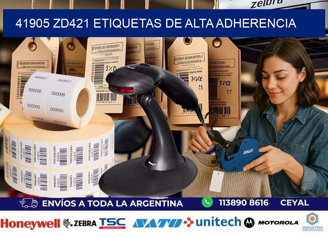 41905 zd421 etiquetas de alta adherencia