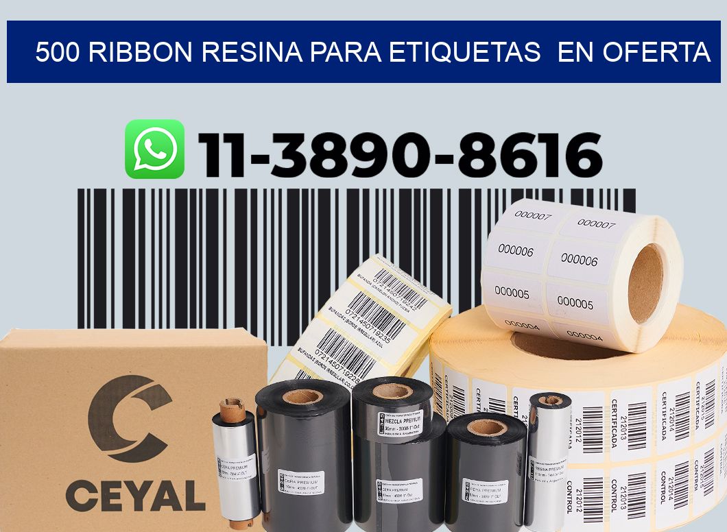 500 ribbon resina para etiquetas  en oferta