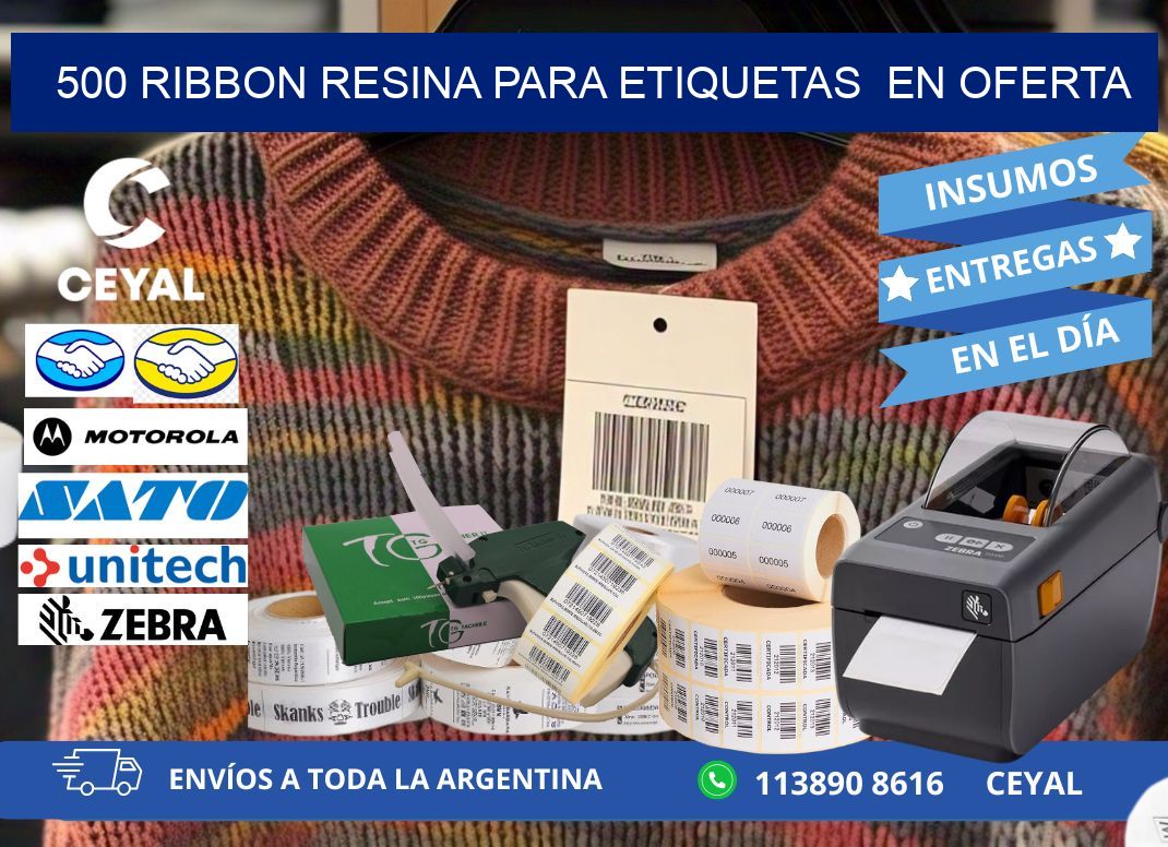 500 ribbon resina para etiquetas  en oferta