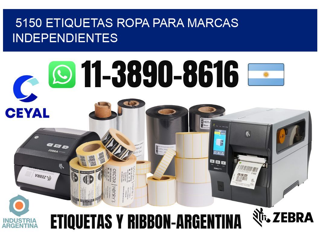 5150 Etiquetas ropa para marcas independientes