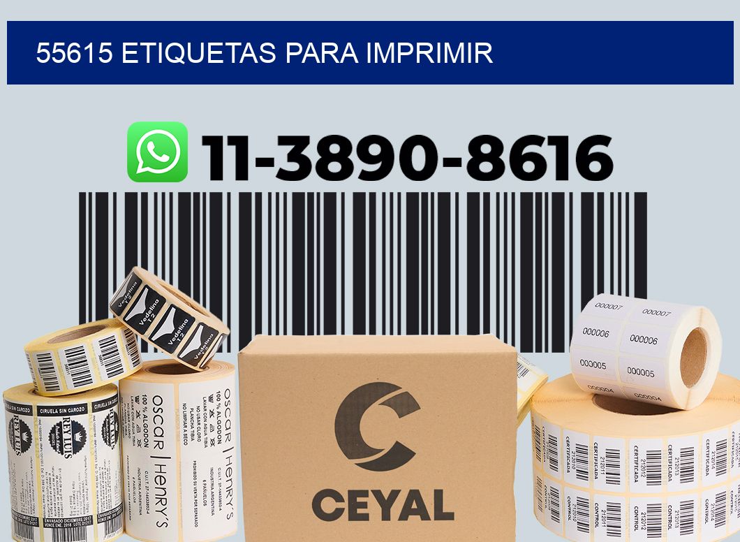 55615 etiquetas para imprimir
