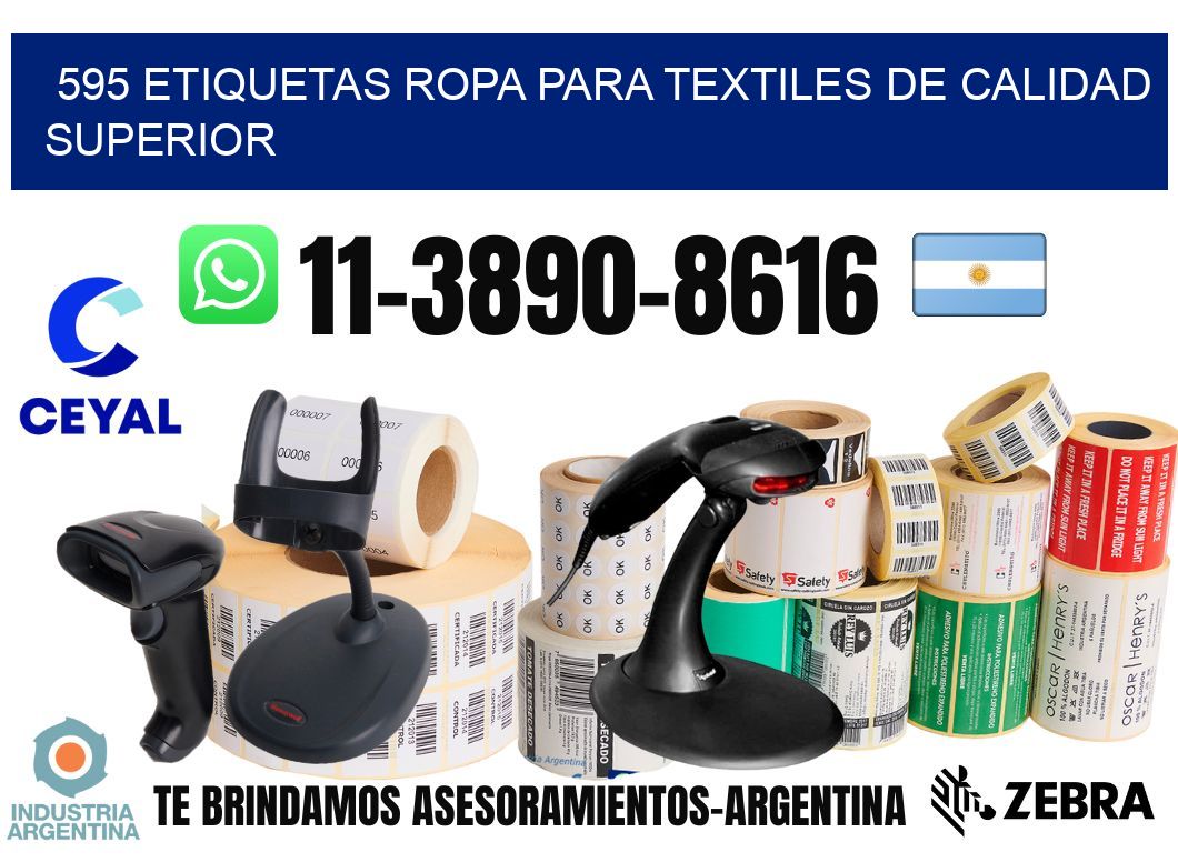 595 Etiquetas ropa para textiles de calidad superior