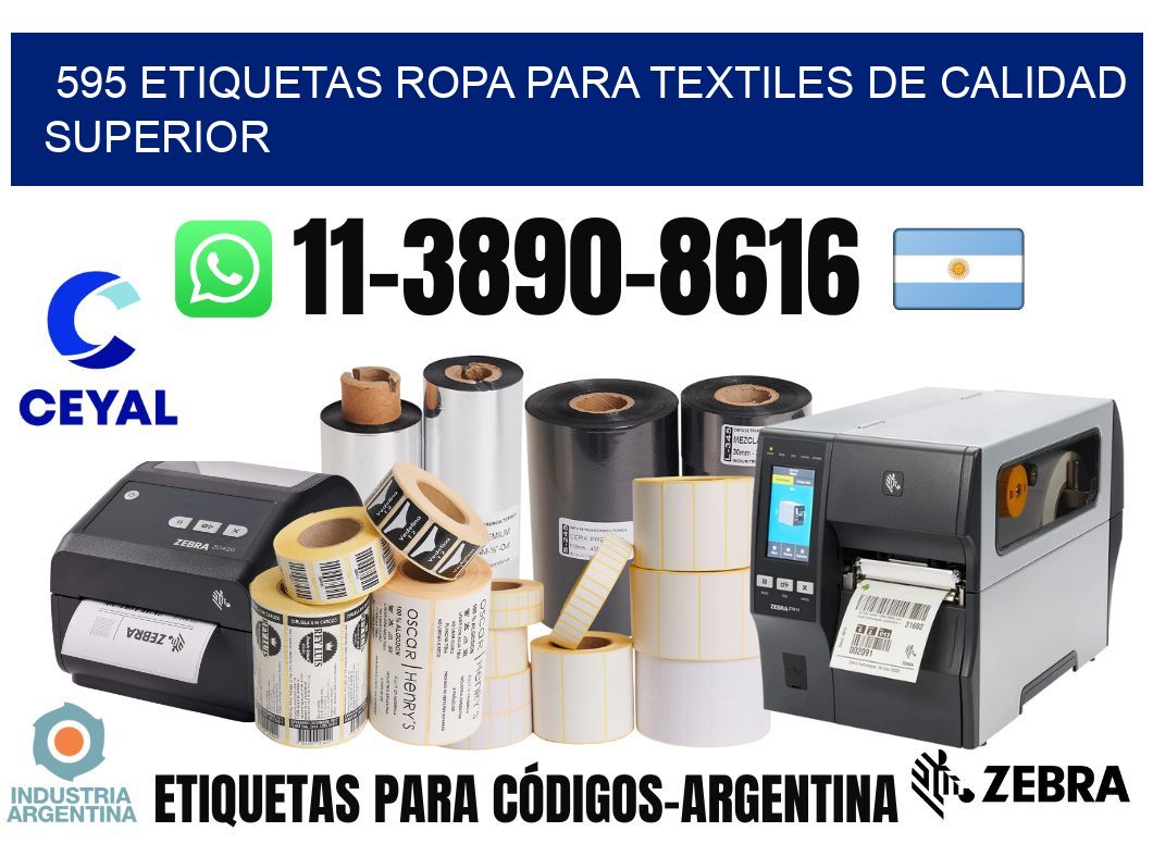 595 Etiquetas ropa para textiles de calidad superior