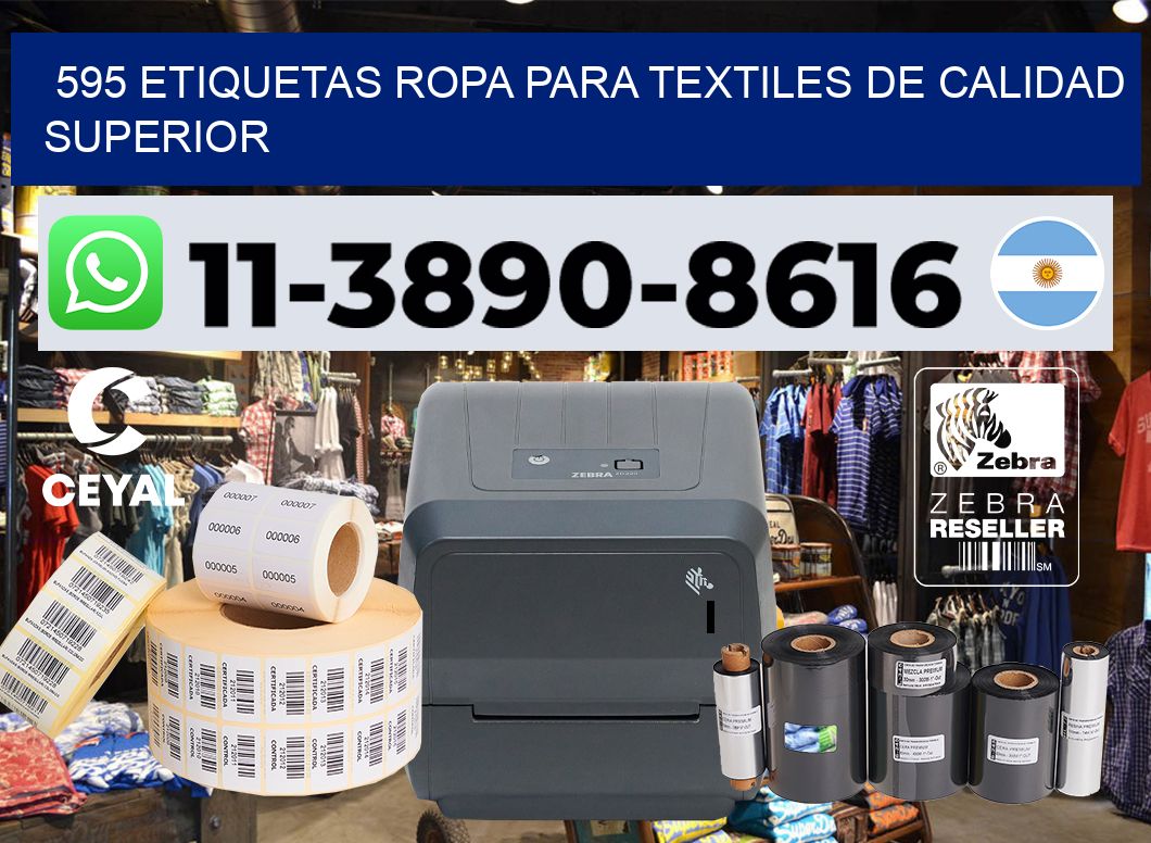 595 Etiquetas ropa para textiles de calidad superior
