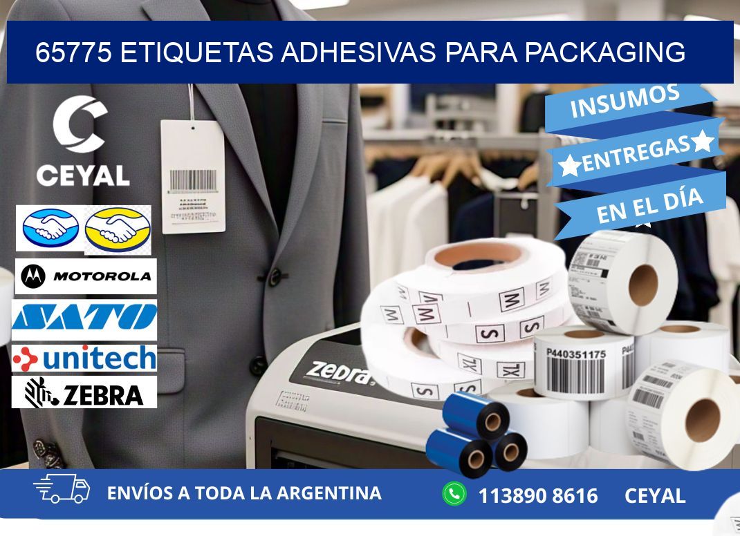 65775 etiquetas adhesivas para packaging
